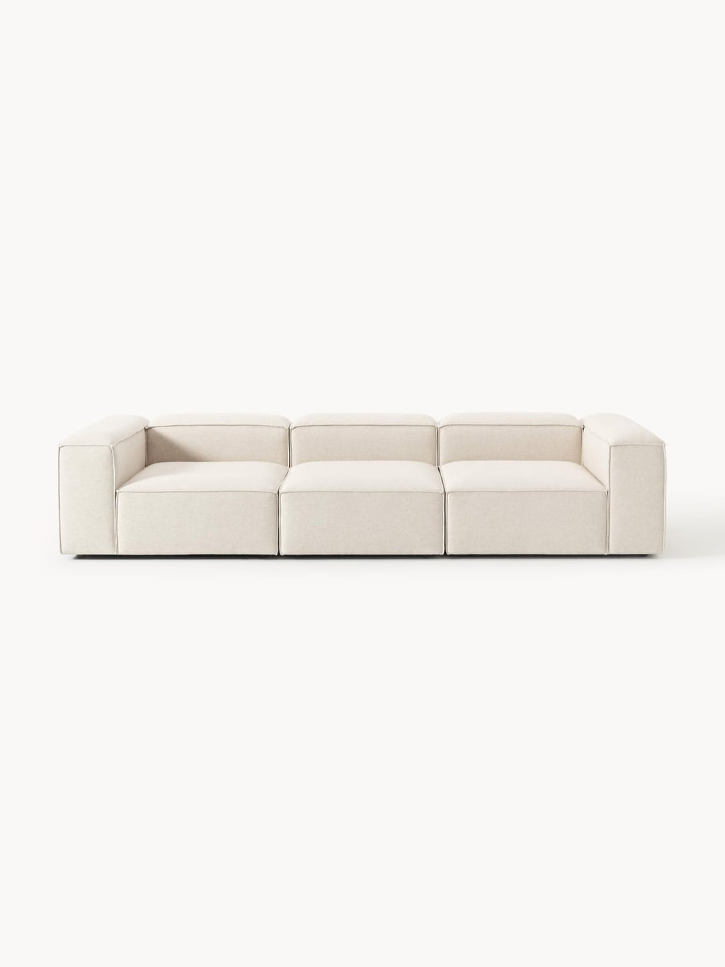 Lennon Modular Sofa (4-seater) in Linen Blend — Off-White