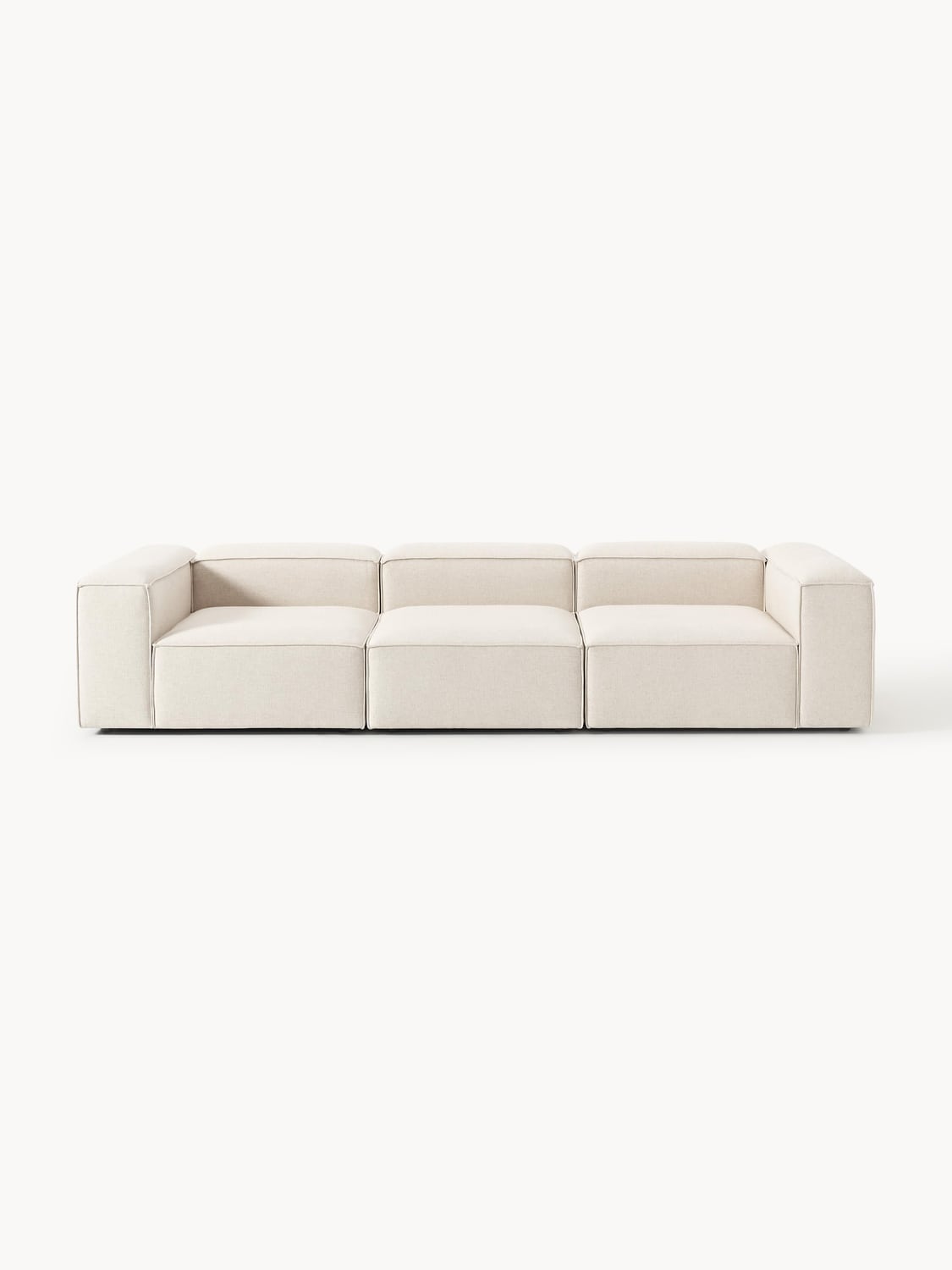 Lennon Modular Sofa (4-seater) in Linen Blend — Off-White