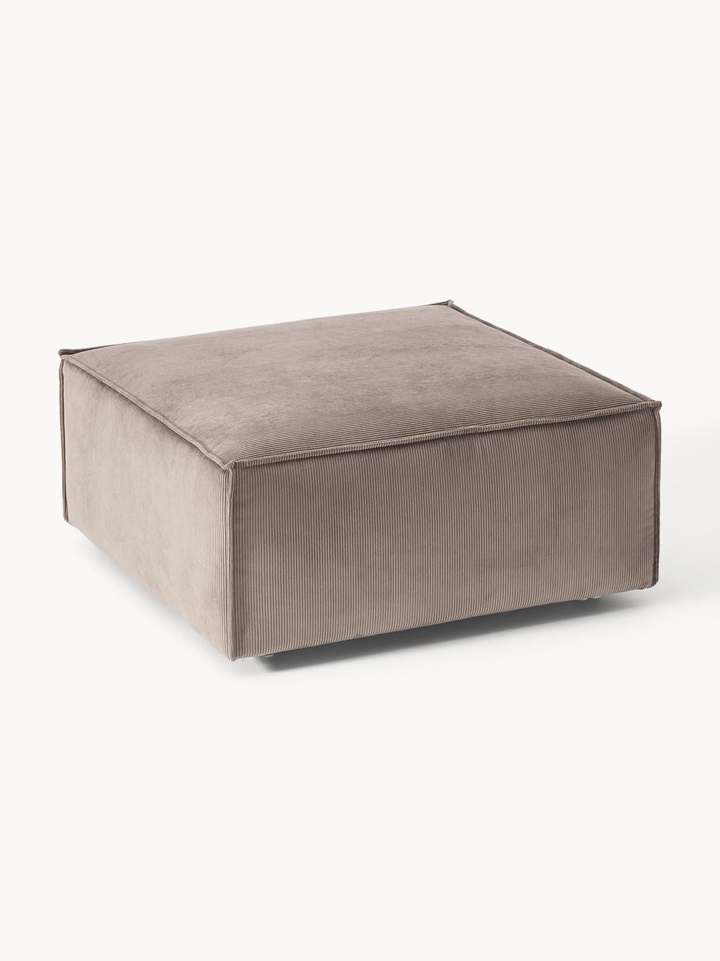 Lennon Sofa Ottoman in Corduroy — Taupe