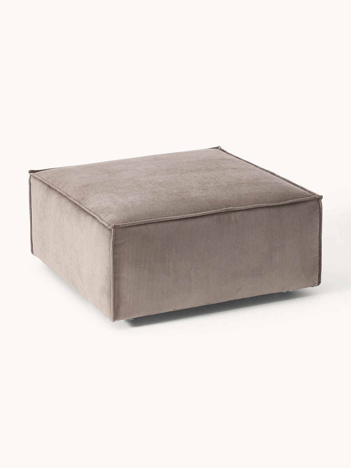 Lennon Sofa Ottoman in Corduroy — Taupe