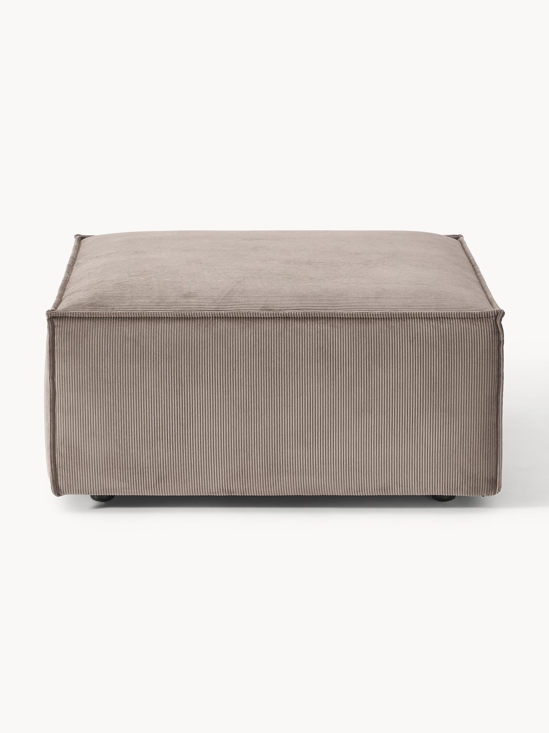 Lennon Sofa Ottoman in Corduroy — Taupe