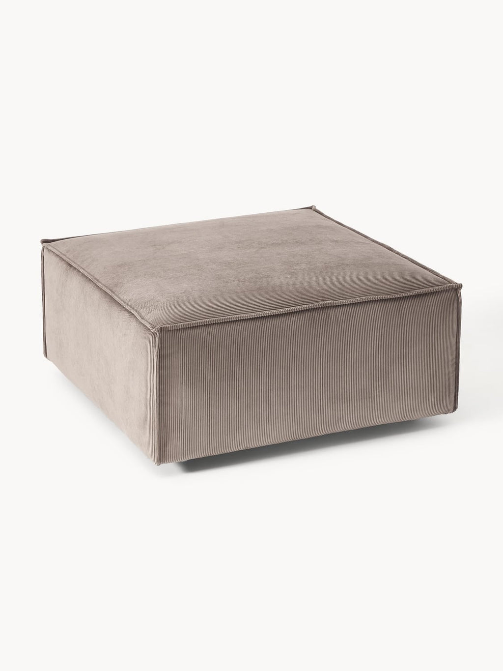 Lennon Sofa Ottoman in Corduroy — Taupe