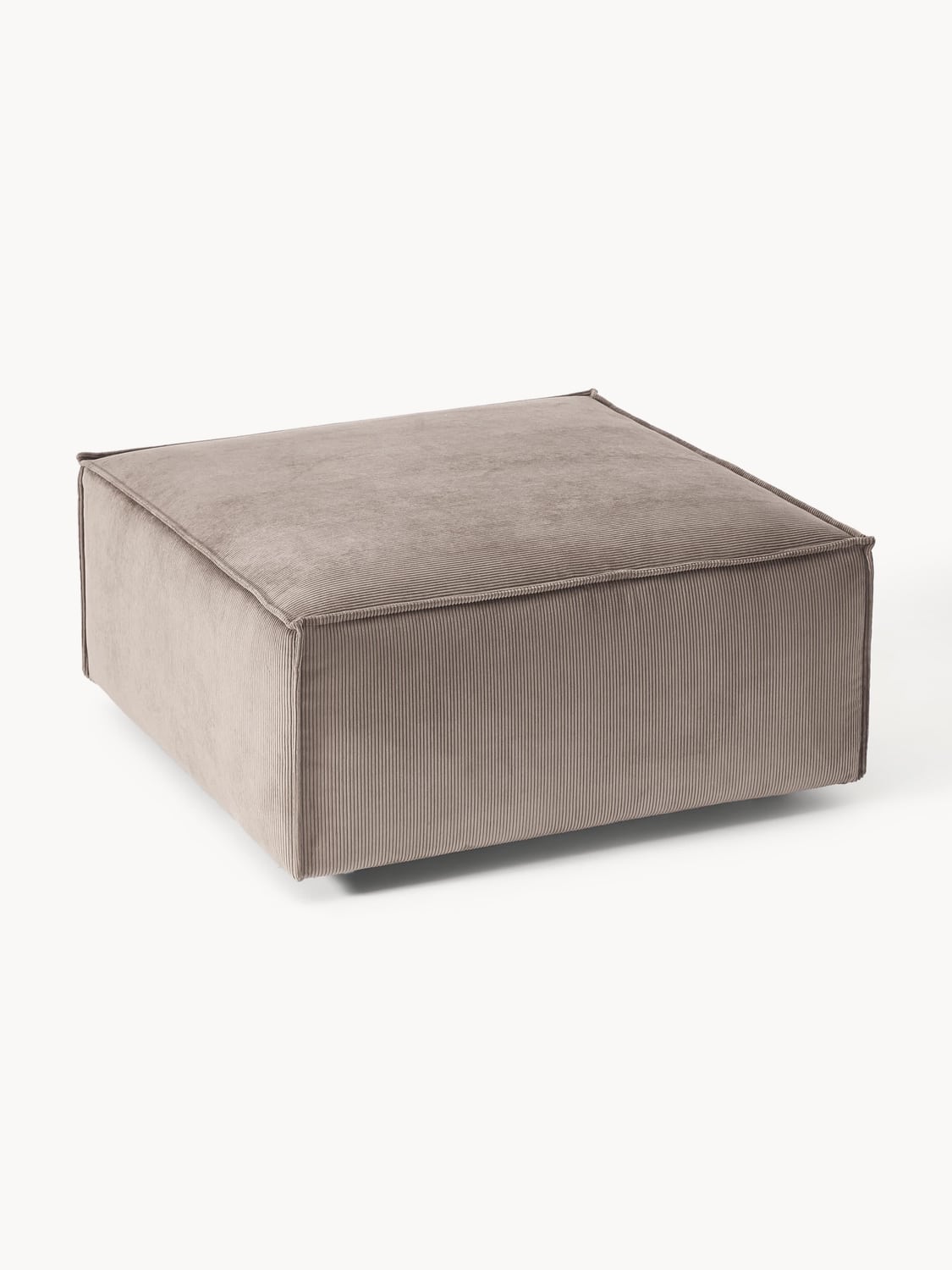 Lennon Sofa Ottoman in Corduroy — Taupe