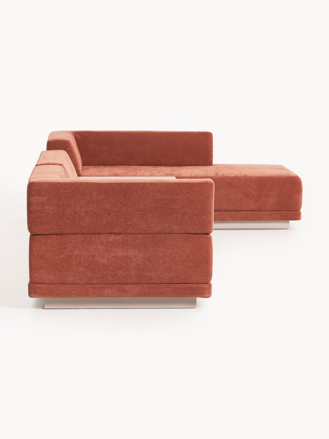 Colin Modular Corner Sofa (4-seater) with Coffee Table — Camel