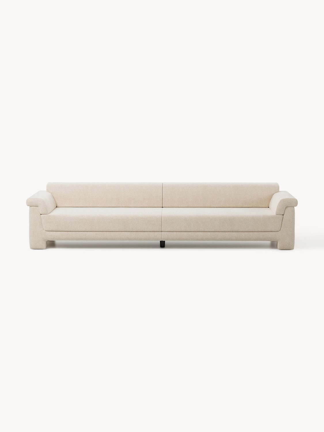 Atlas Bouclé Sofa (4-seater) — Light Grey