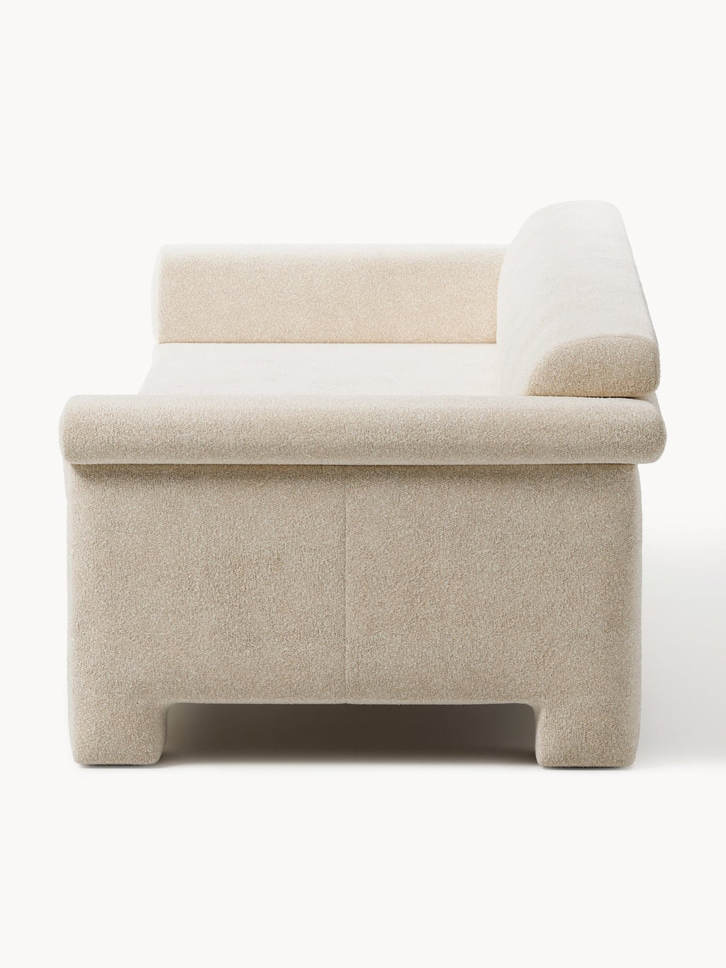 Atlas Bouclé Sofa (4-seater) — Light Grey