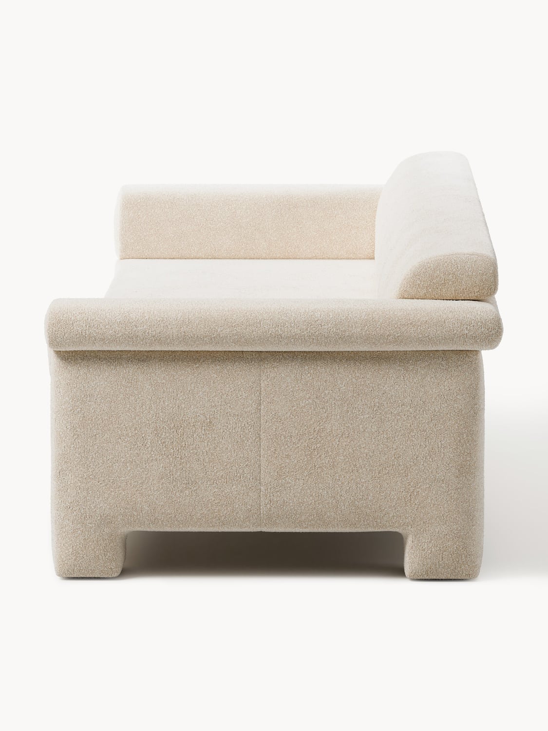 Atlas Bouclé Sofa (4-seater) — Light Grey