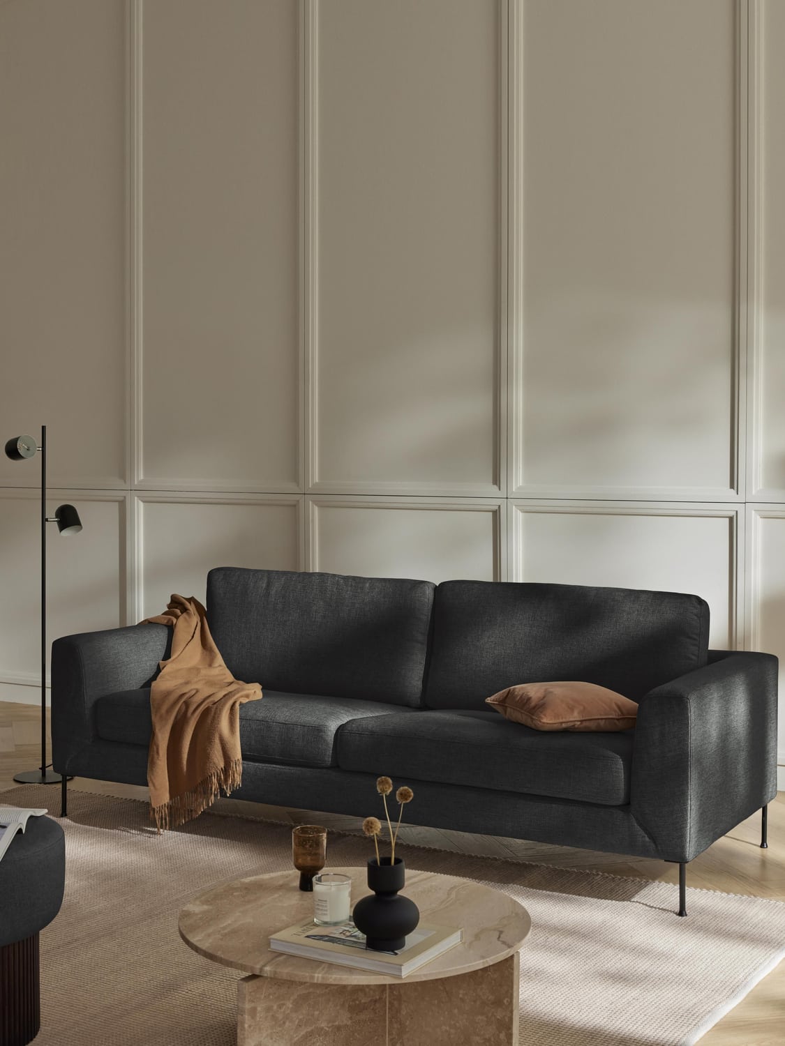 Cucita Sofa (2-seater) — Anthracite