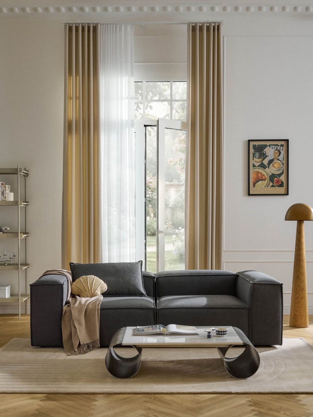 Lennon Modular Sofa (3-seater) — Slate Grey