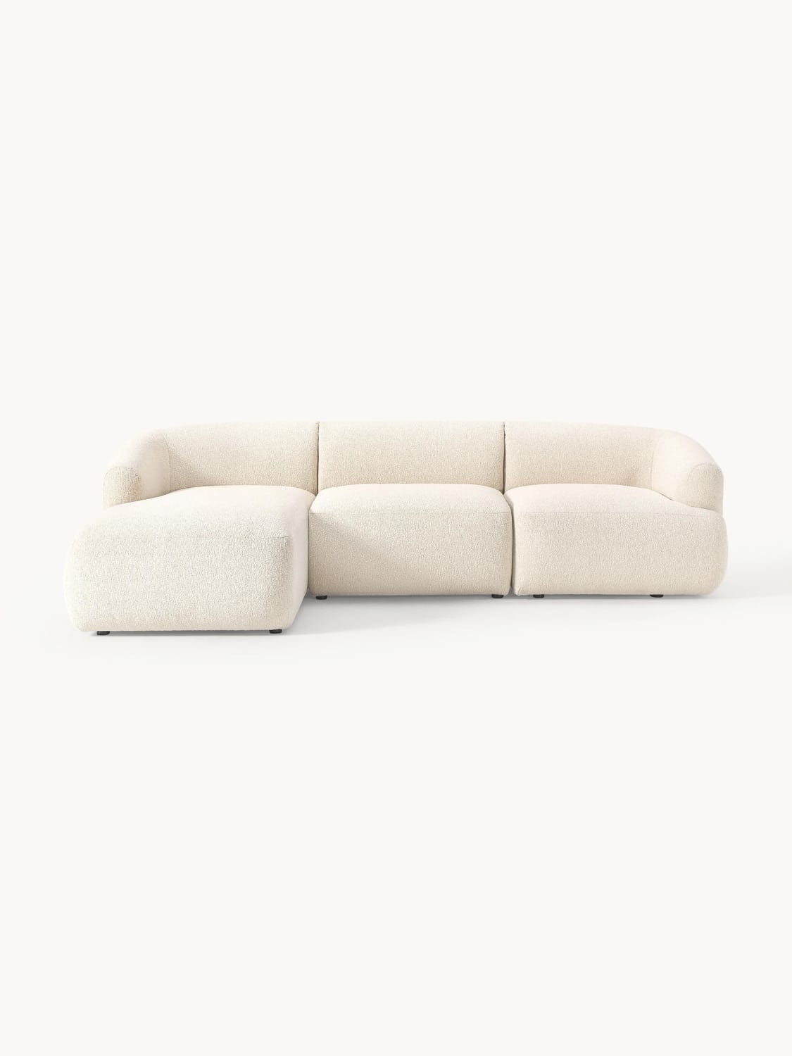 Sofia Modular Bouclé Corner Sofa (3-seater) — Off-White