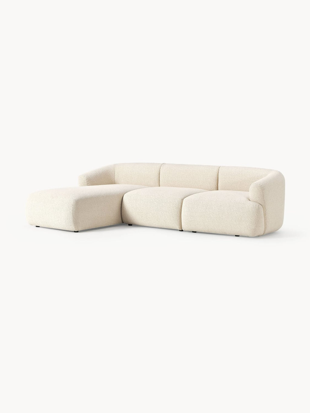 Sofia Modular Bouclé Corner Sofa (3-seater) — Off-White