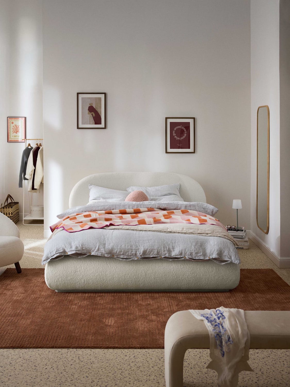 Alba Teddy-Upholstered Bed