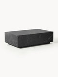 Lesley Coffee Table with Marble Effect — Dark Grey