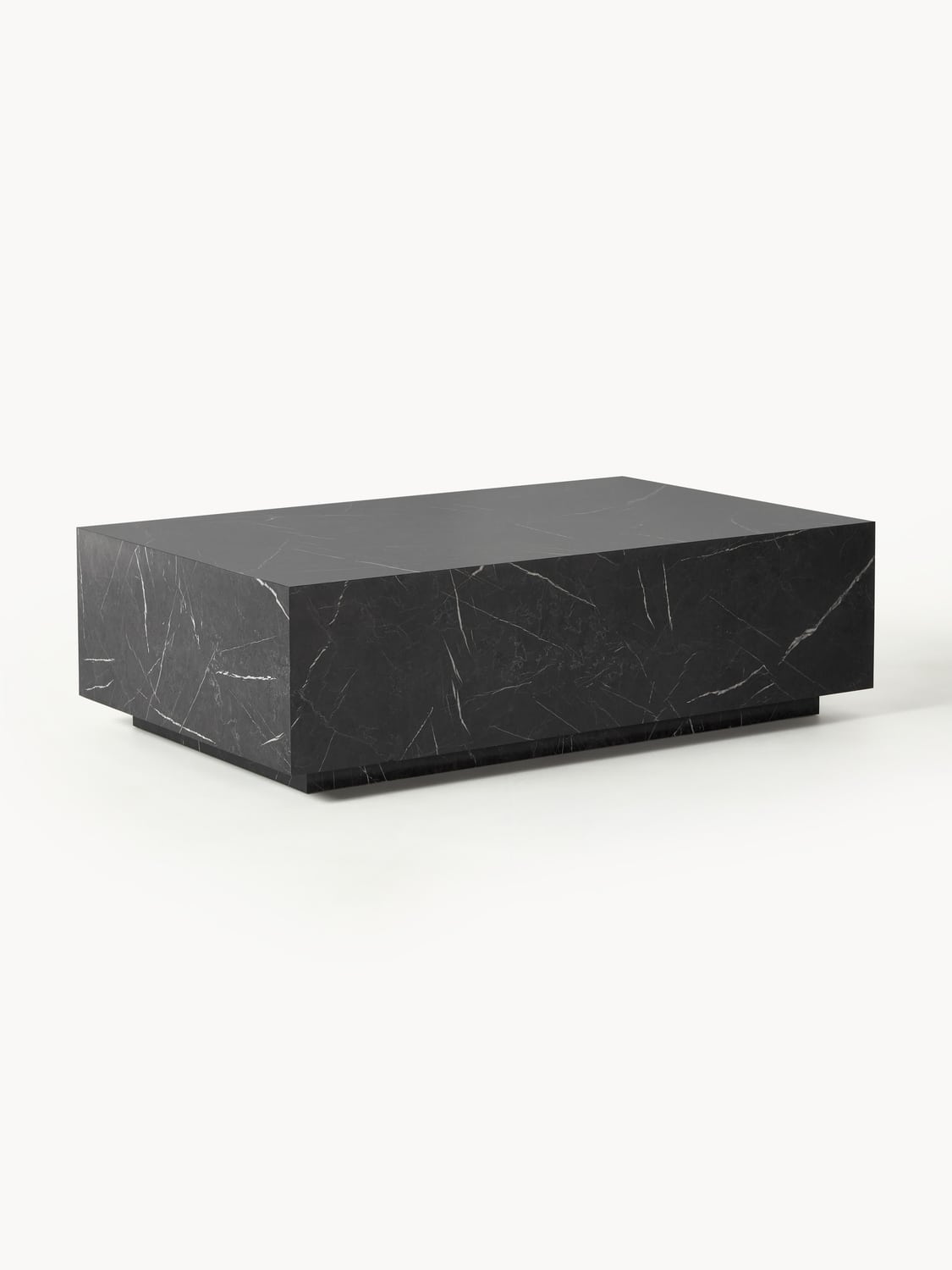 Lesley Coffee Table with Marble Effect — Dark Grey