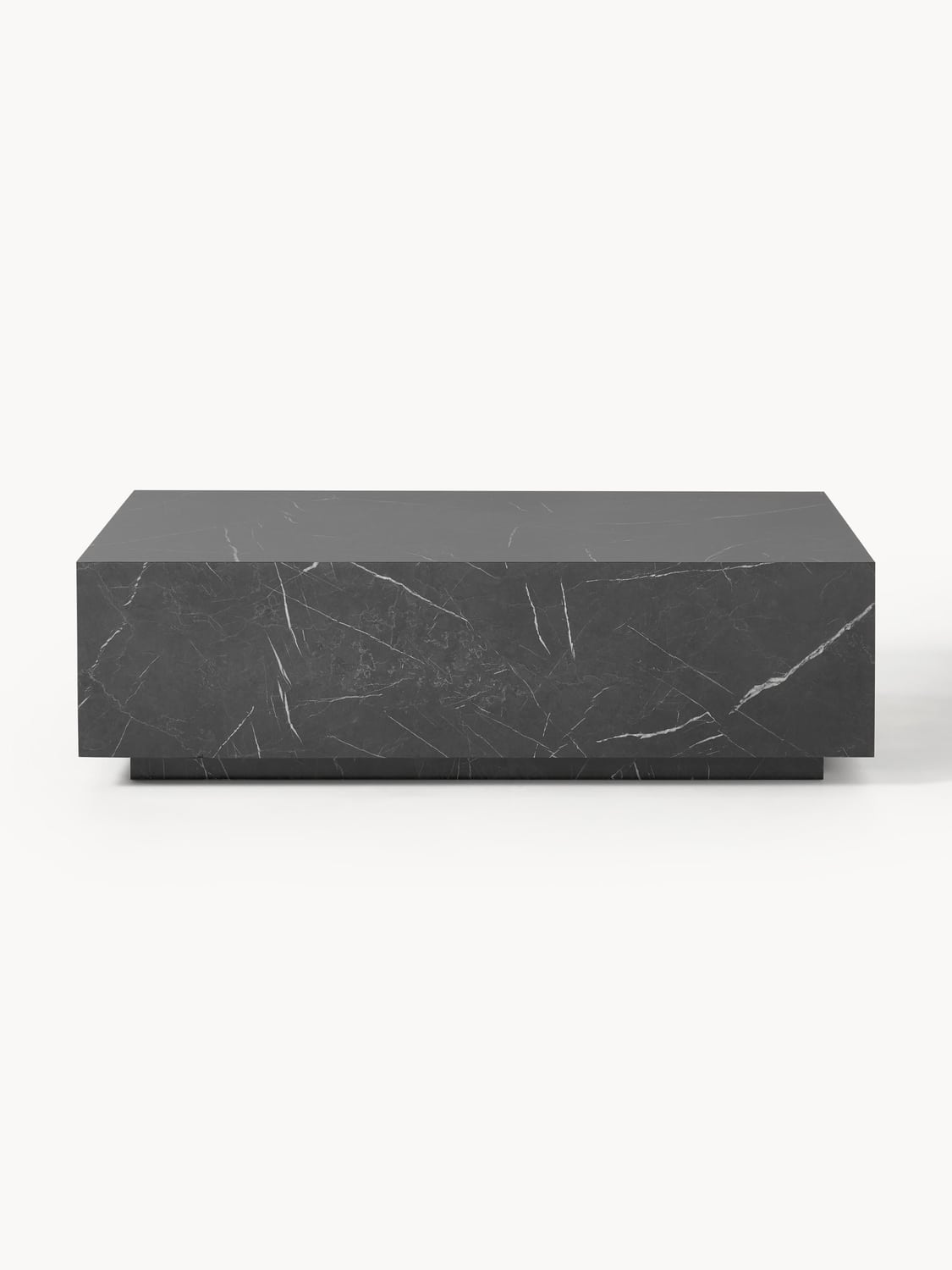 Lesley Coffee Table with Marble Effect — Dark Grey