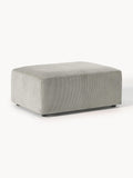 Melva Corduroy-Ottoman, B 99 x T 72 cm — Grey