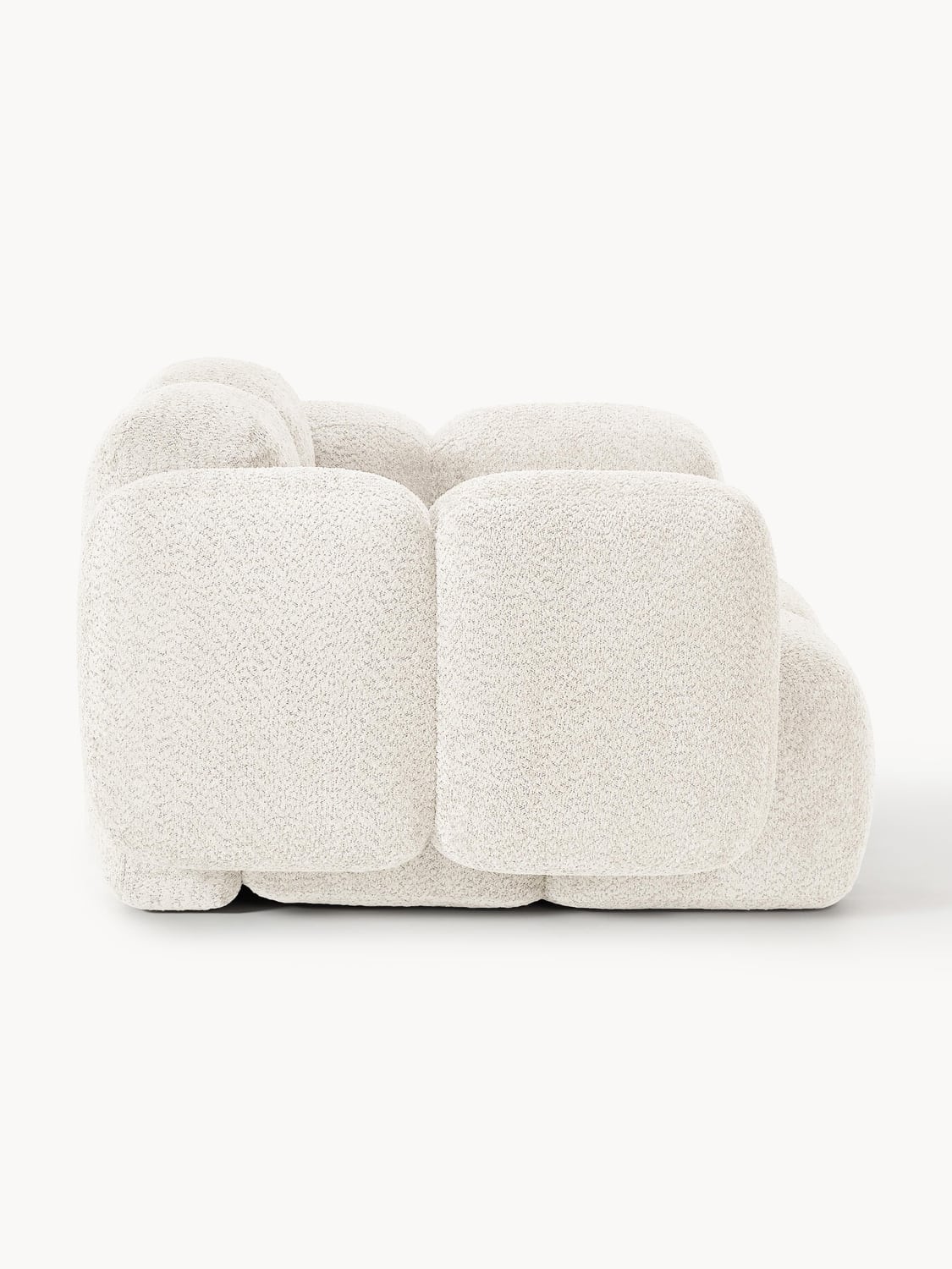 Tayla Lounge Chair in Teddy Bouclé — Off-White