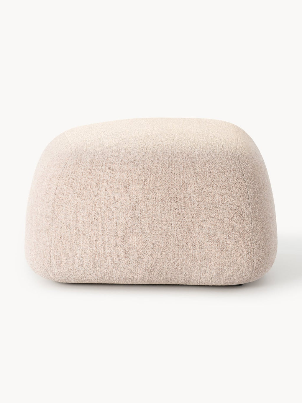 Wolke Oval Bouclé Sofa Ottoman — Beige
