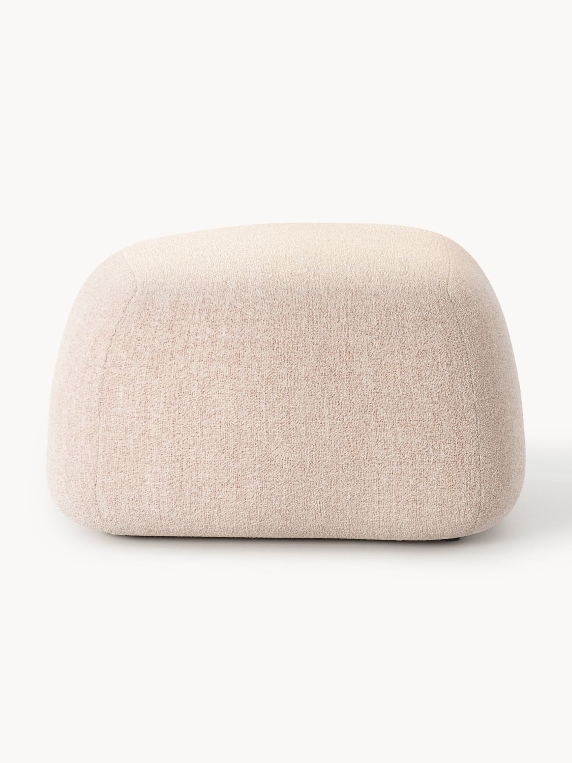 Wolke Oval Bouclé Sofa Ottoman — Beige