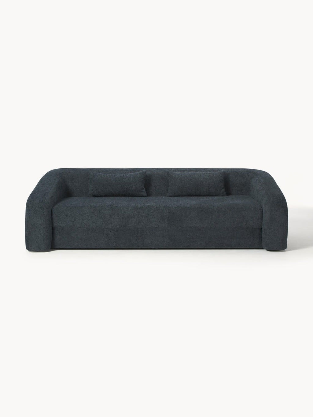 Eliot Sofa Bed (3-seater) in Teddy Bouclé — Anthracite