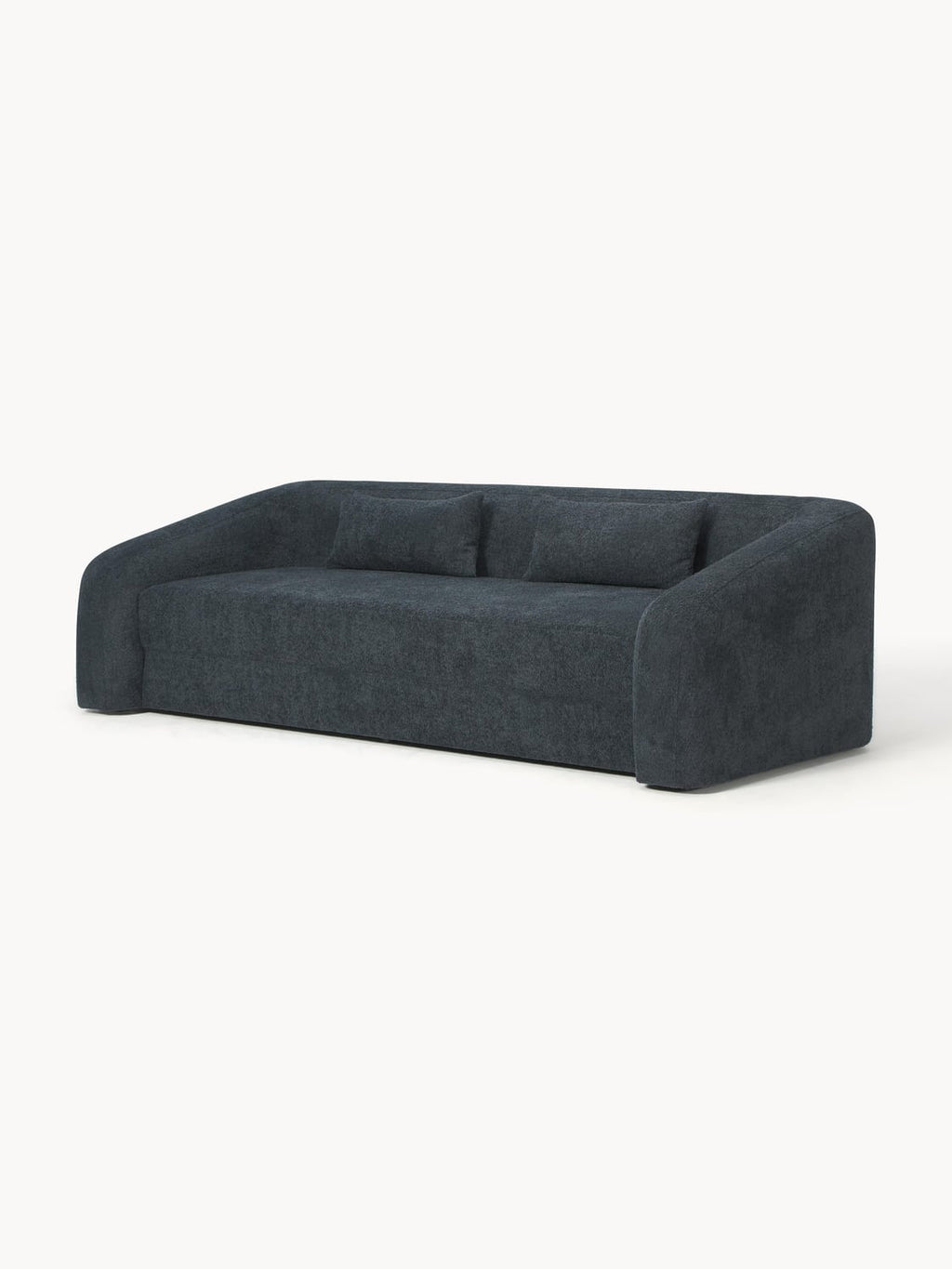 Eliot Sofa Bed (3-seater) in Teddy Bouclé — Anthracite
