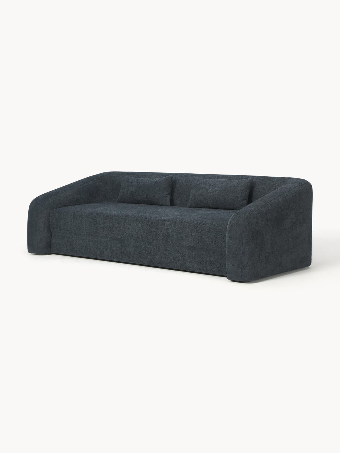 Eliot Sofa Bed (3-seater) in Teddy Bouclé — Anthracite