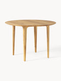 Archie Round Dining Table in Oak, Ø 110 cm — Sand