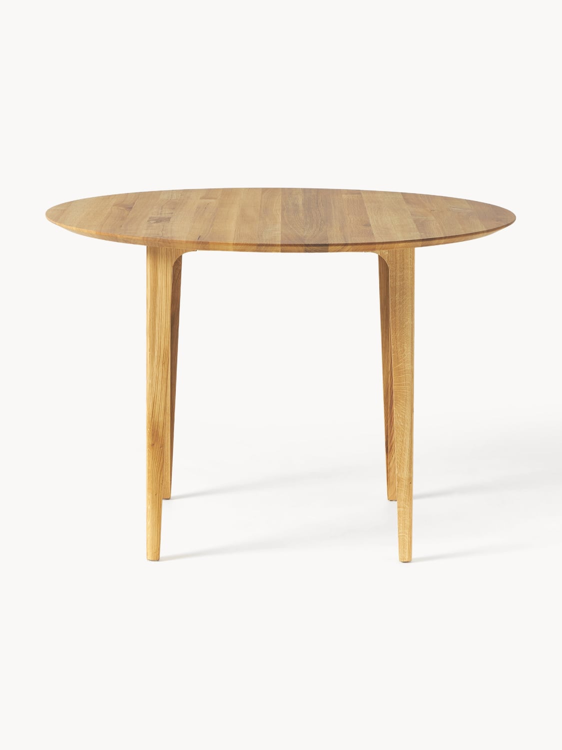 Archie Round Dining Table in Oak, Ø 110 cm — Sand