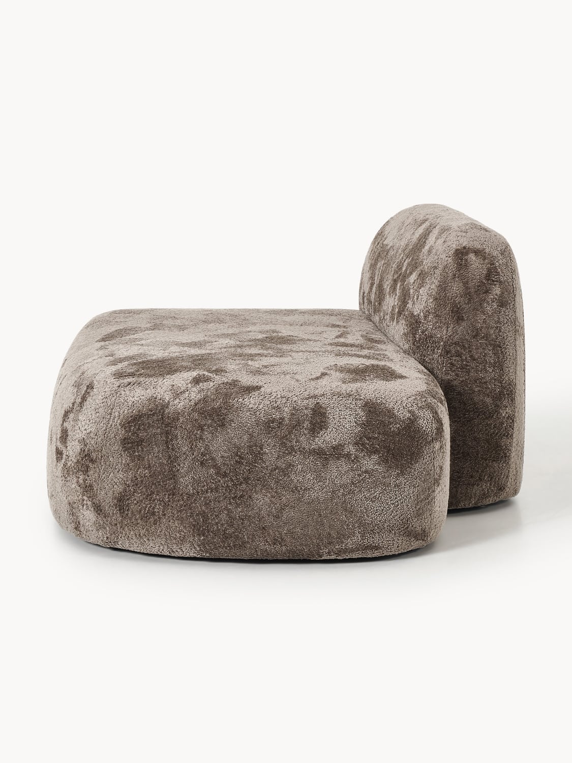 Wolke Teddy Bouclé-Chaise — Dark Grey
