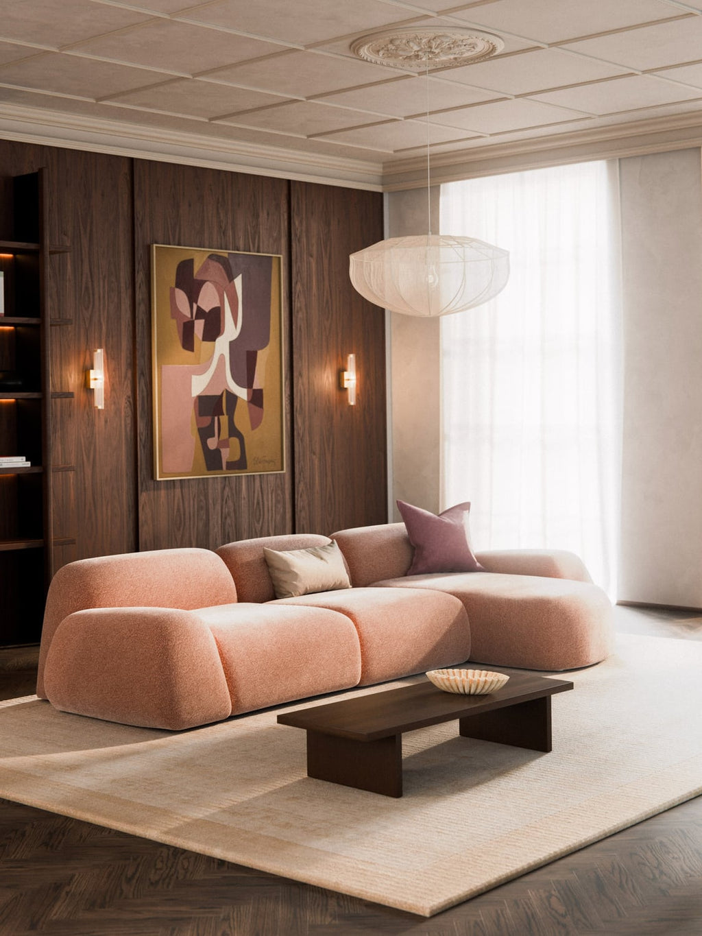 Wolke Modular Teddy-Corner Sofa (4-seater) — Oatmeal