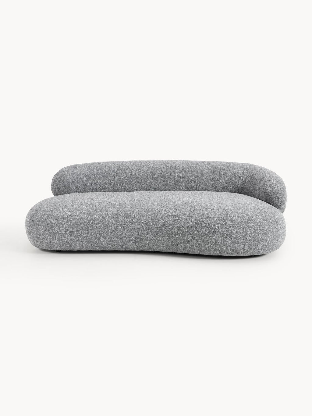 Alba Bouclé Sofa (3-seater) — Grey
