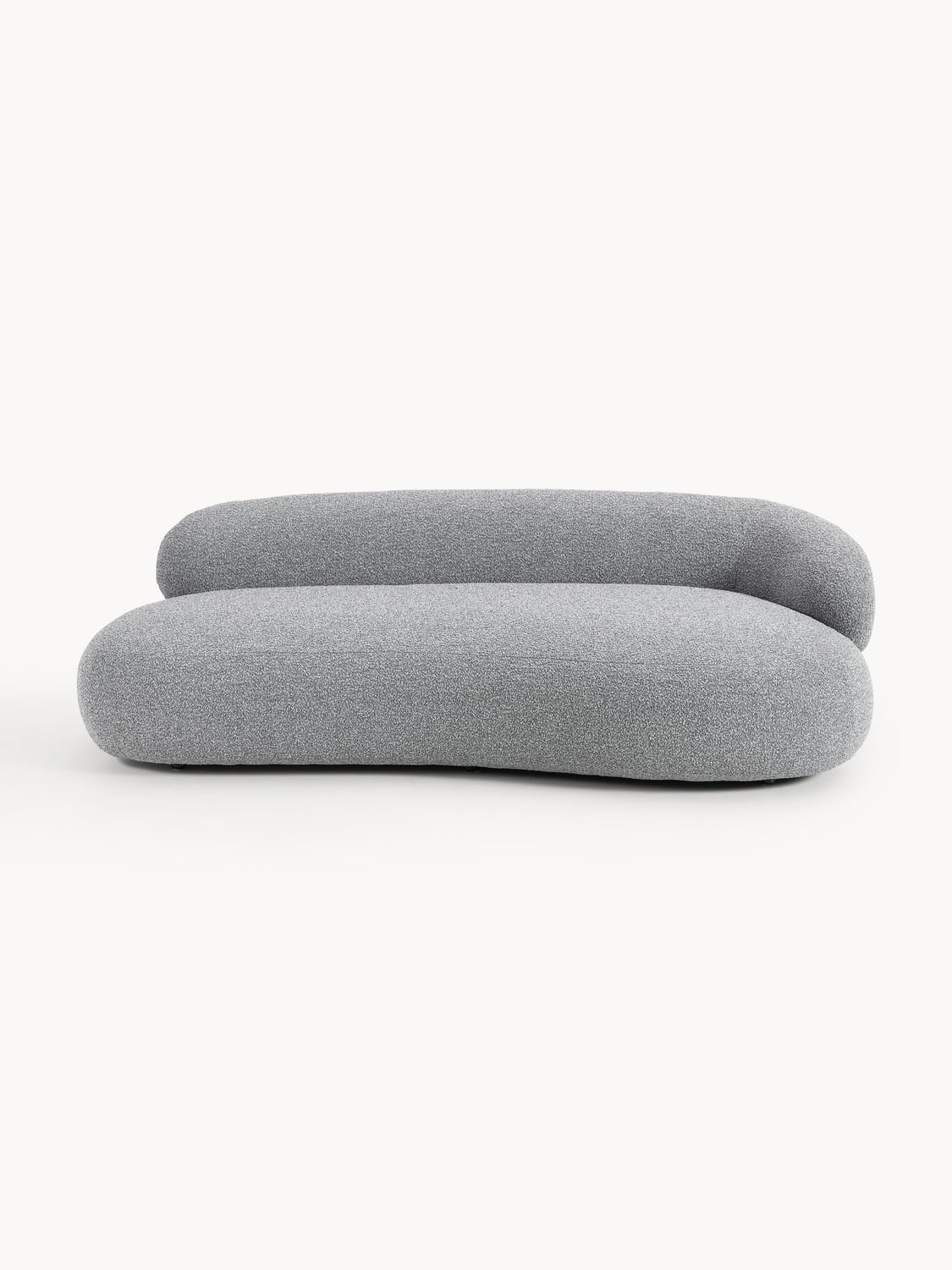 Alba Bouclé Sofa (3-seater) — Grey