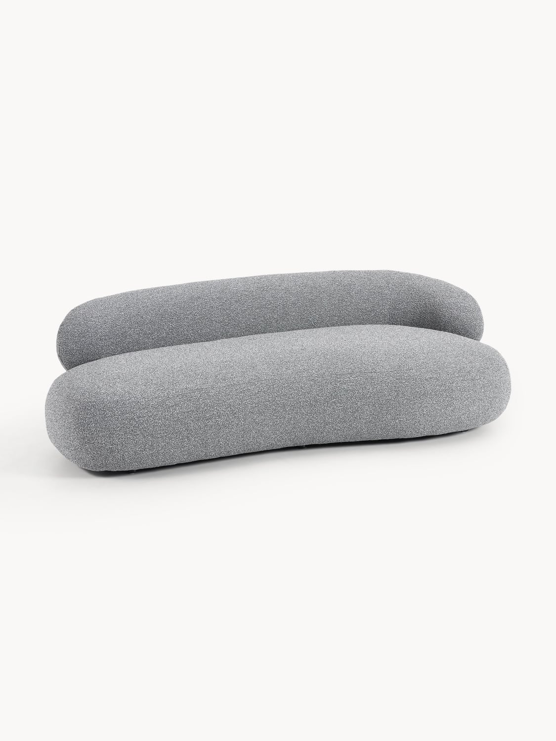 Alba Bouclé Sofa (3-seater) — Grey