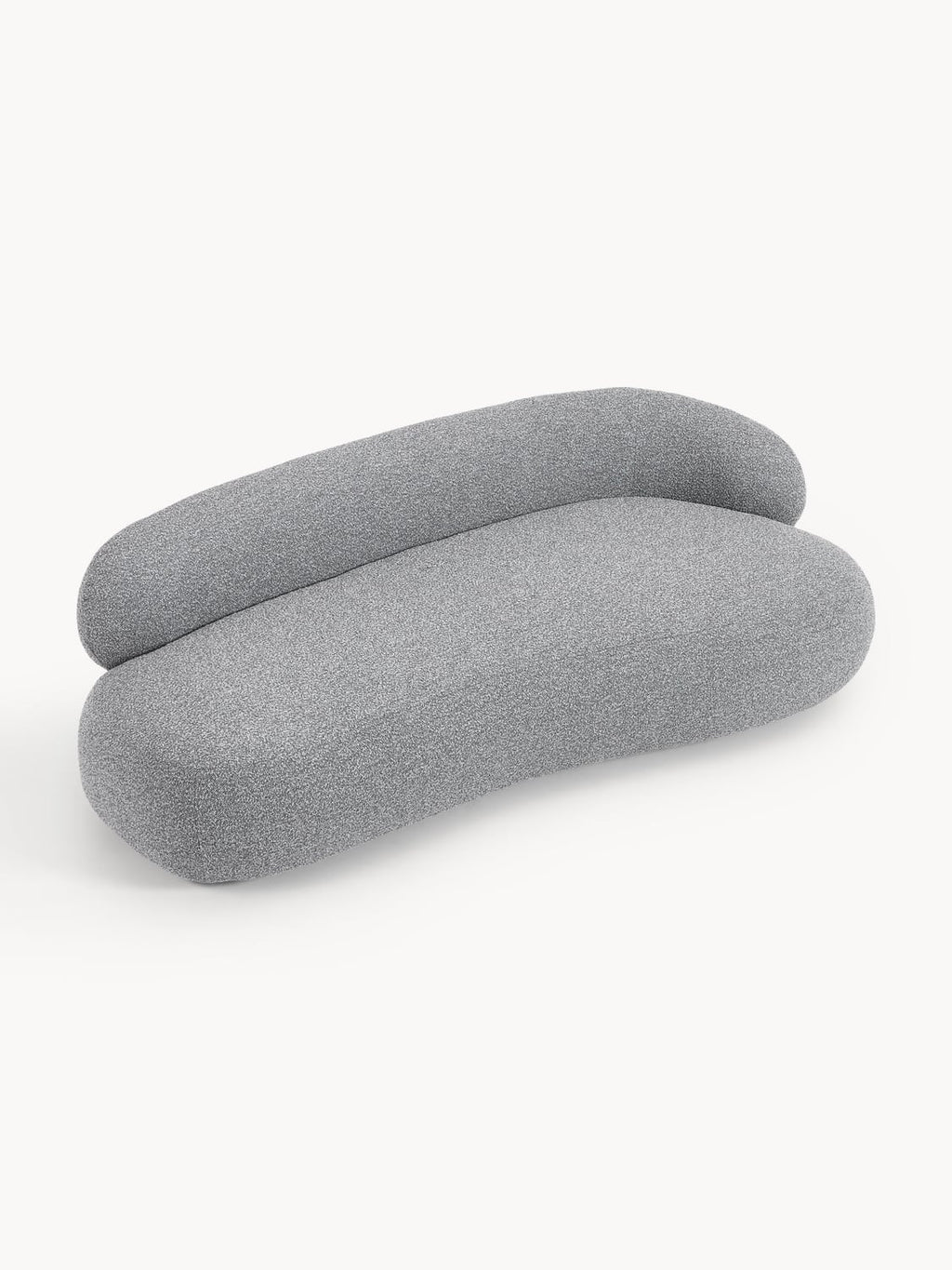 Alba Bouclé Sofa (3-seater) — Grey