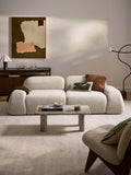 Wolke Modular Bouclé Sofa (3-seater) — Warm Grey