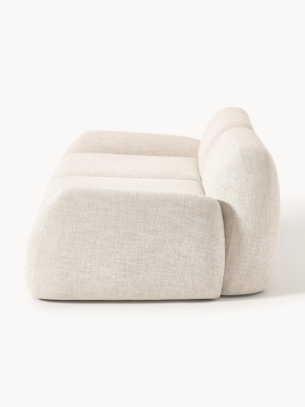 Wolke Modular Bouclé Sofa (3-seater) — Warm Grey
