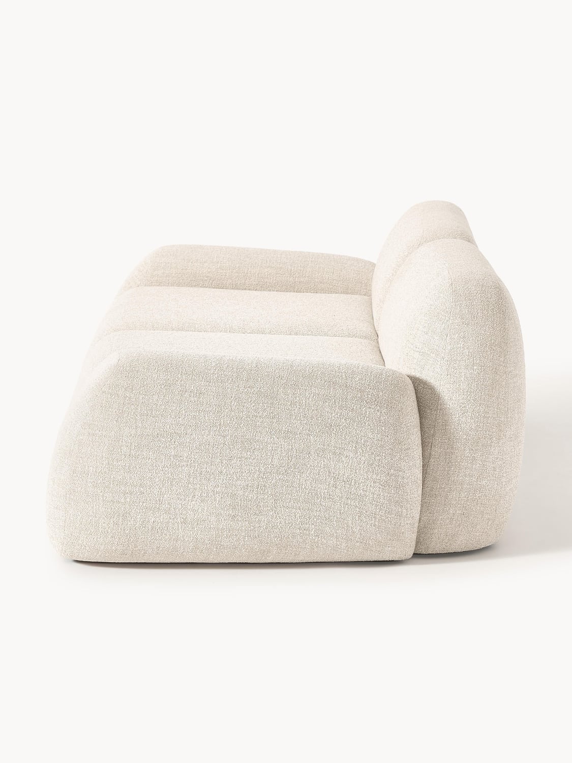 Wolke Modular Bouclé Sofa (3-seater) — Warm Grey