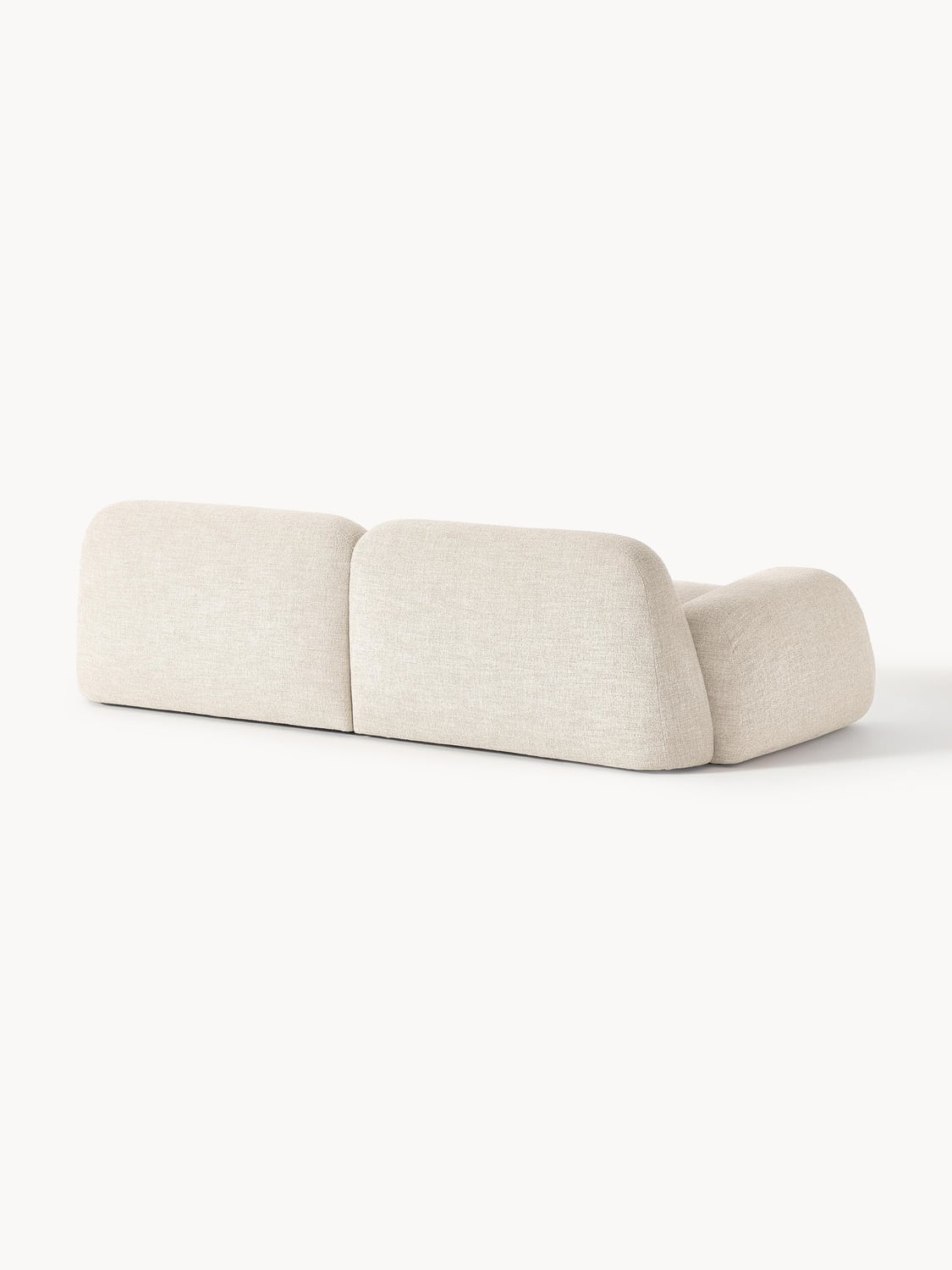 Wolke Modular Bouclé Sofa (3-seater) — Warm Grey