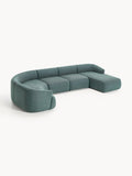 Sofia Modular Bouclé XL Sofa — Petrol Blue