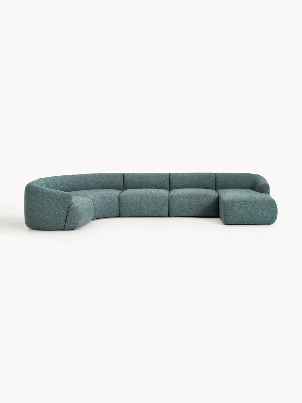 Sofia Modular Bouclé XL Sofa — Petrol Blue
