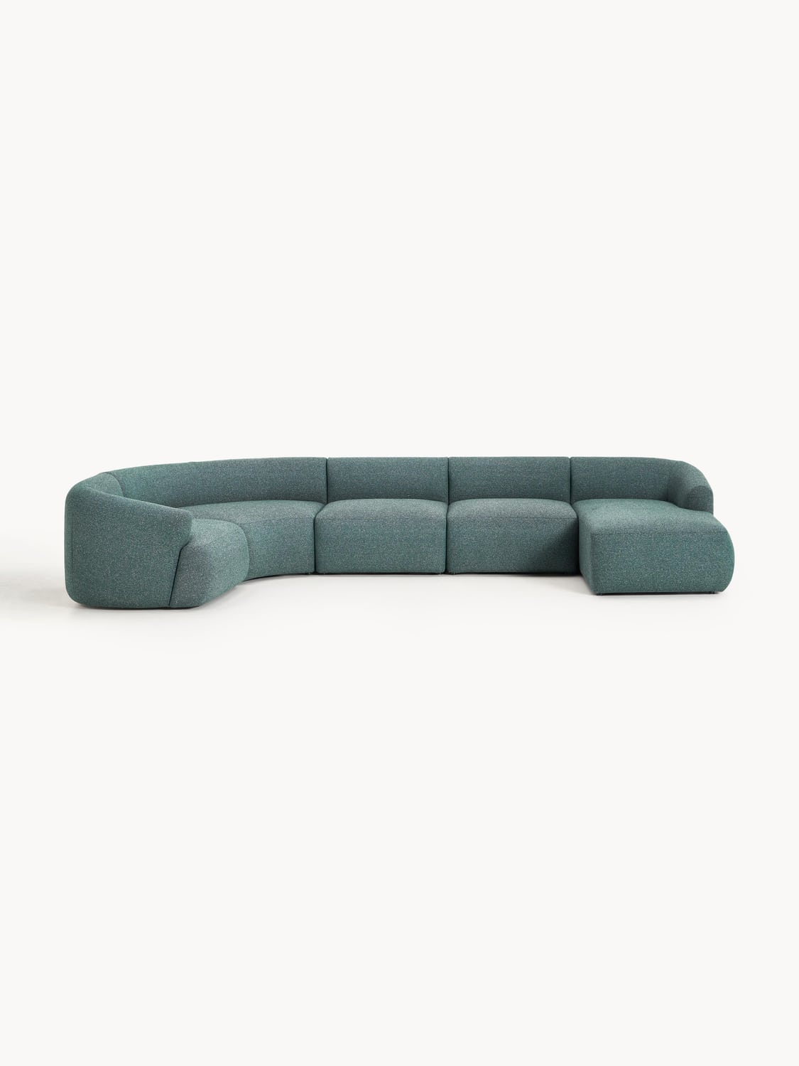 Sofia Modular Bouclé XL Sofa — Petrol Blue