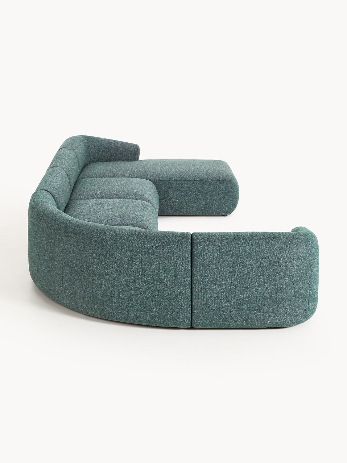 Sofia Modular Bouclé XL Sofa — Petrol Blue