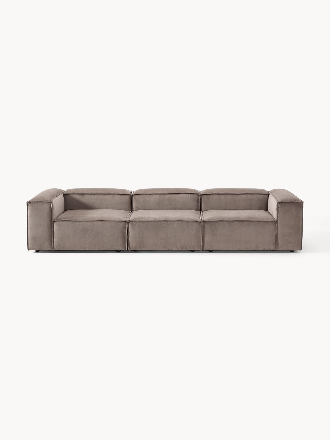 Lennon Modular Sofa (4-seater) in Corduroy — Taupe