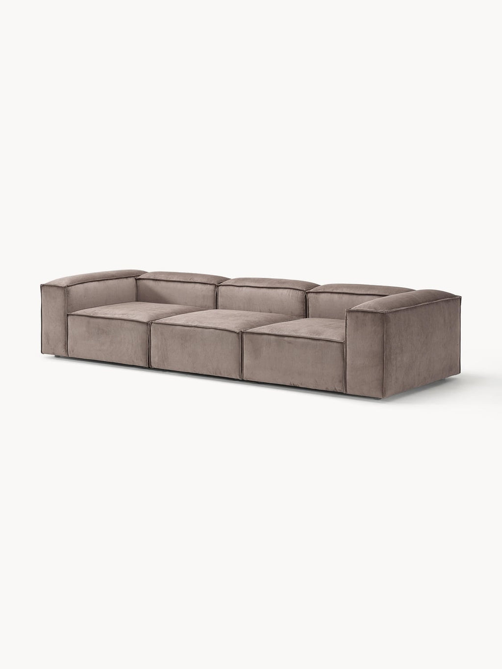 Lennon Modular Sofa (4-seater) in Corduroy — Taupe
