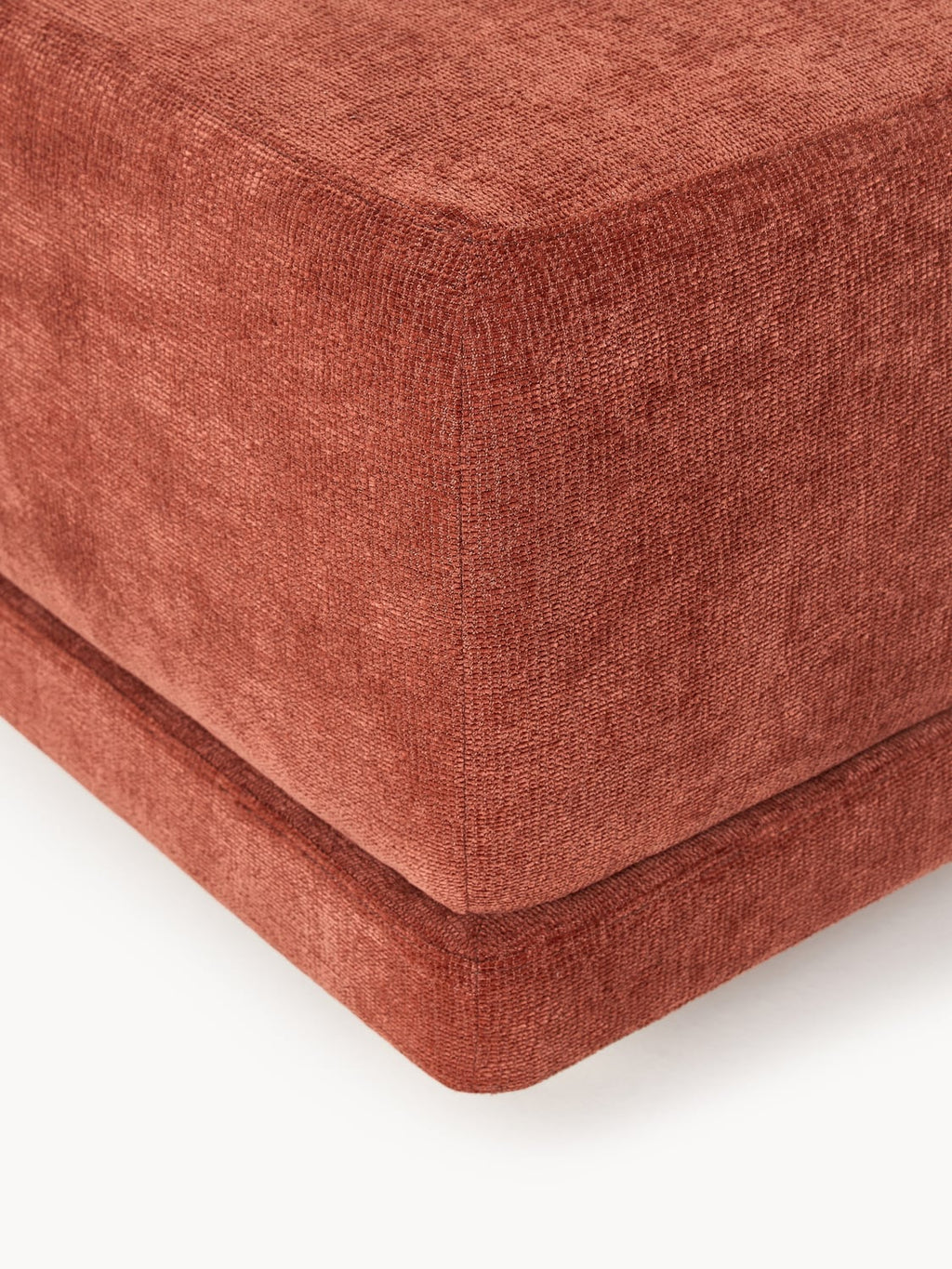 Colin Sofa-Ottoman — Terracotta