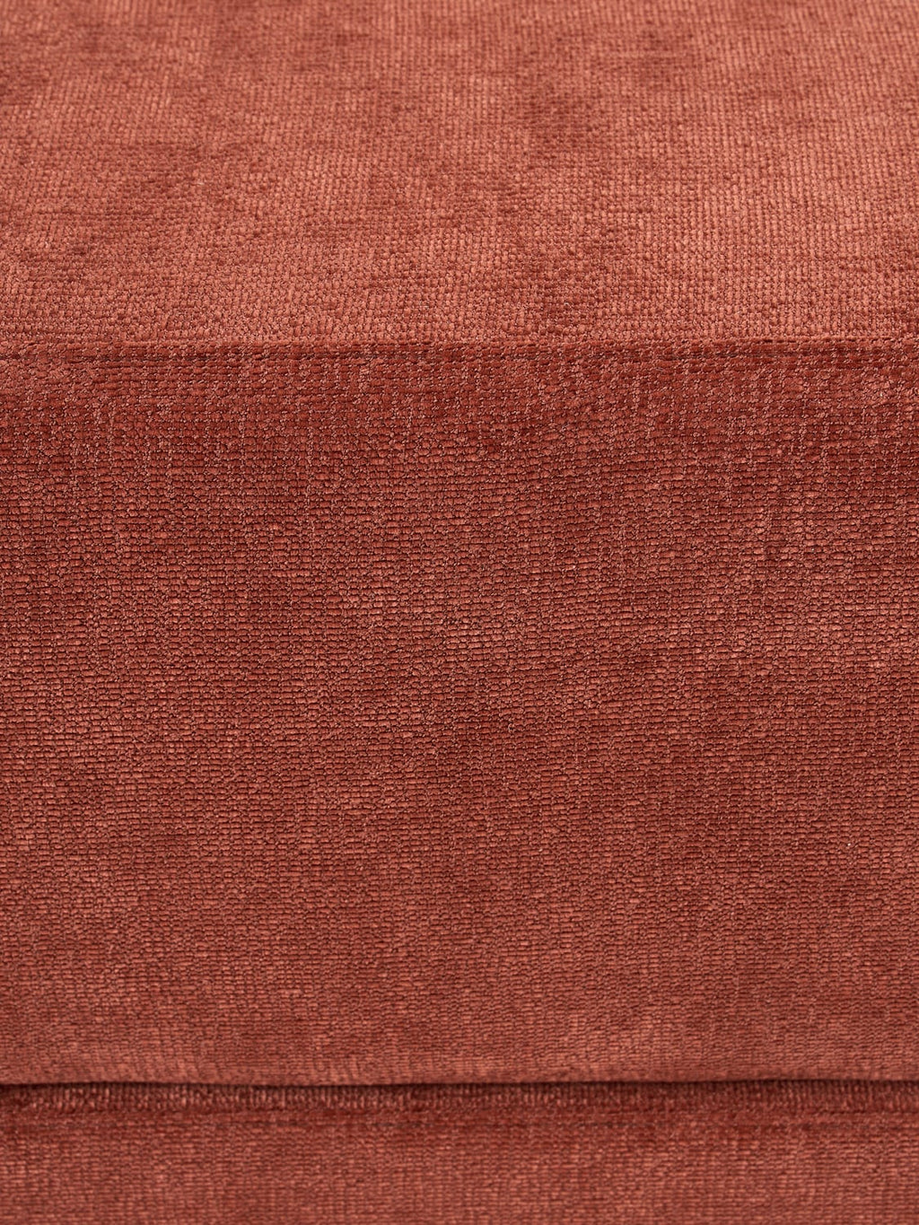 Colin Sofa-Ottoman — Terracotta
