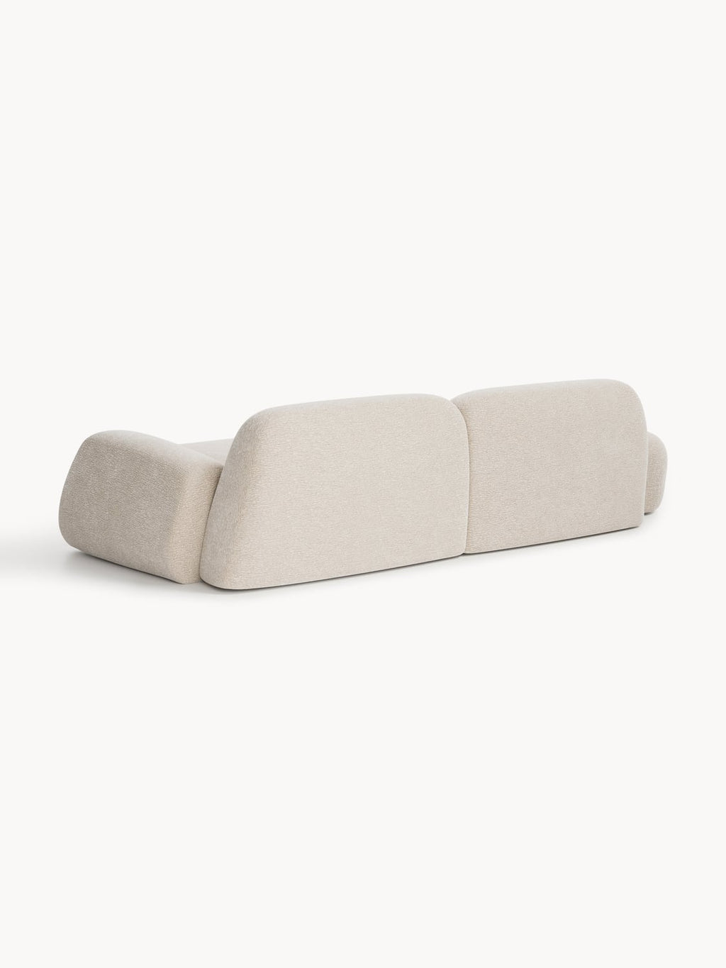 Wolke Modular Sofa (3-seater) with Chaise Longue — Pearl Grey