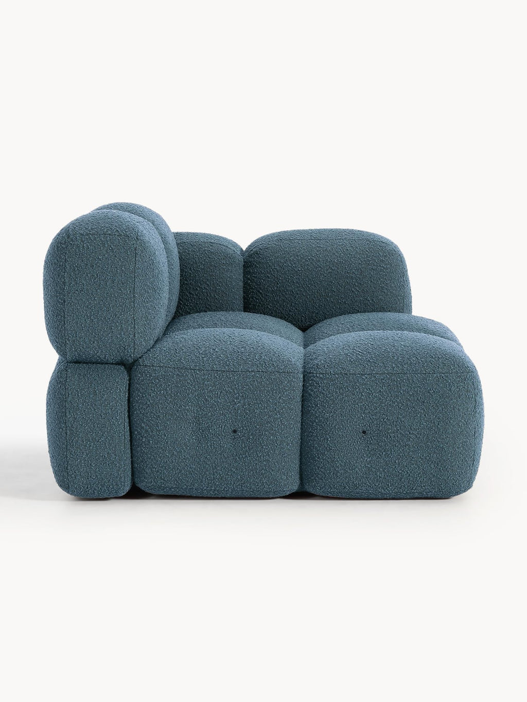 Tayla Corner Module in Bouclé — Petrol