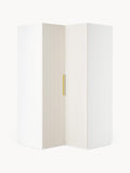 Simone Modular Corner Wardrobe, 115 cm Width — Off-White