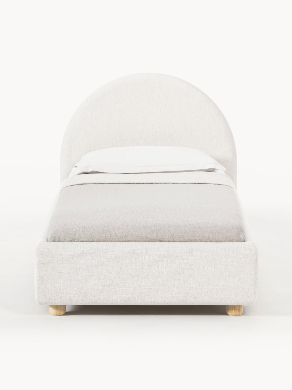 Ebba Single Bed — Off-White